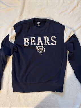 47 Navy and White Bears Crewneck Sweatshirt